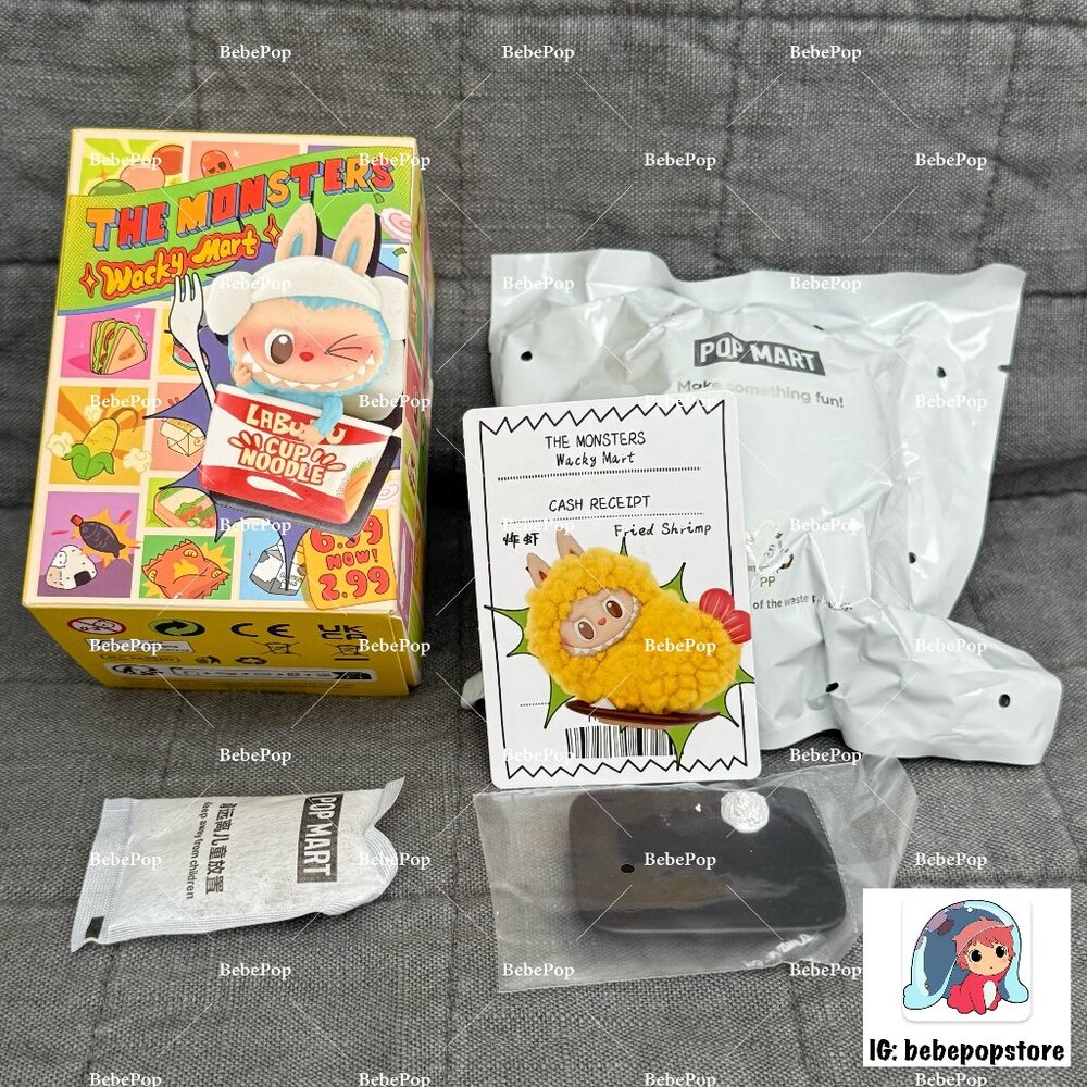 THE MONSTERS Wacky Mart Series Figures Pop Mart, Fried Shrimp